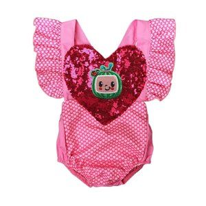 Cocomelon Dress Outfit Coco Melon Romper Clothes Jumpsuit Dress Baby Clothes